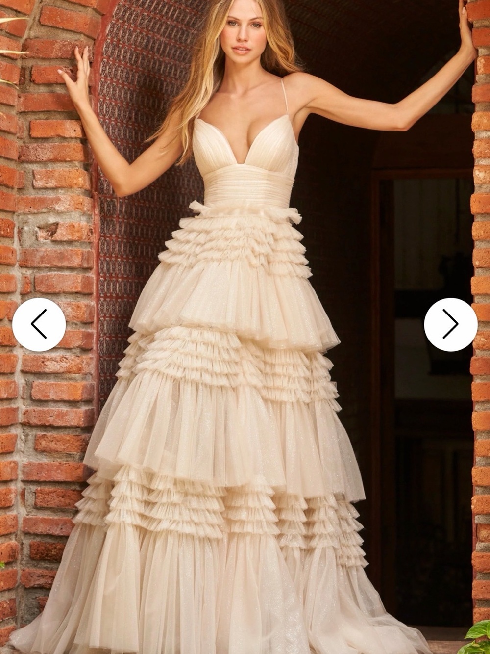 Sherri Hill Style 54843 Elegant Black Ruffled Tulle Prom & Evening Dress - Picture 5 of 5